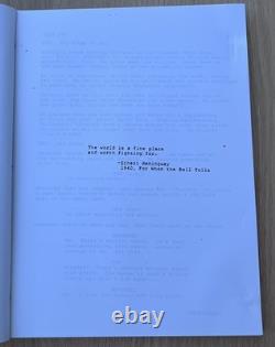 1994 Seven Se7en Andrew Kevin Walker Original Movie 1st Draft Script Brad Pitt