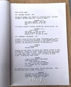 1994 The Nutty Professor Show Original Movie Script Eddie Murphy David Sheffield