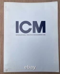 1994 The Usual Suspects Original Movie Script Christopher McQuarrie ICM