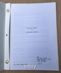 1994 The Usual Suspects Original Movie Script Christopher McQuarrie ICM