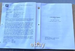 1994 Unforgettable Movie Original Script John Dahl Ray Liotta Linda Fiorentino