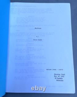 1995 Mallrats Kevin Smith Original Movie Shooting Script Unstable Molecules Rare