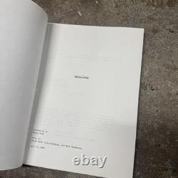 (1995) Underground Movie Screenplay Written by Bryan Burk Set Used Script Book