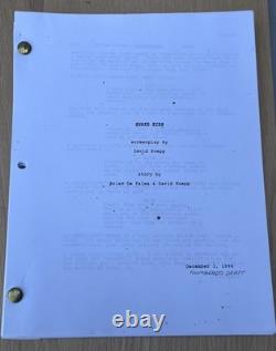 1996 Snake Eyes David Koepp Original 1998 Movie Script Nicholas Cage De Palma
