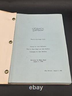 1996 Spawn Movie Script All Original Todd Mcfarlane