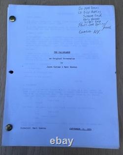 1996 The Pallbearer Movie Original Script Matt Reeves Jason Katims Schwimmer