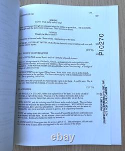1996 Titanic by James Cameron Original Movie Script Screenplay Lightstorm Rare