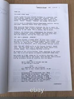 1997 Varsity Blues Original Movie Script William W. Peter Iliff Football