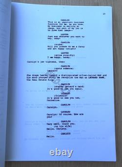 1998 American Beauty by Alan Ball Original Movie Script Sam Mendes Kevin Spacey