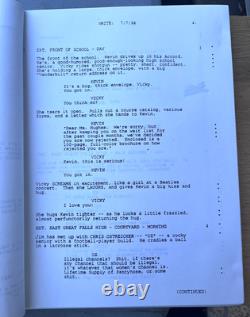 1998 American Pie Adam Herz Original Movie Script Lot East Great Falls High