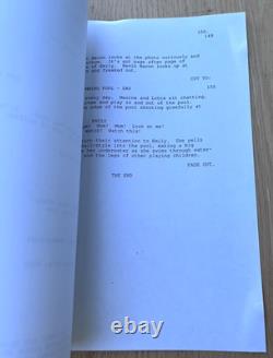 1998 Being John Malkovich Charlie Kaufman Original Movie Script Screenplay