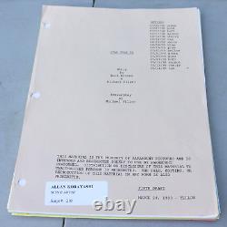 1998 Star Trek Insurrection IX Original Movie Script Memo Paperwork Greg Jein