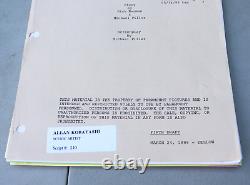1998 Star Trek Insurrection IX Original Movie Script Memo Paperwork Greg Jein