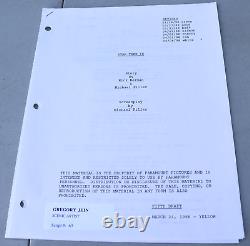 1998 Star Trek Insurrection IX Original Movie Script Memo Paperwork Greg Jein