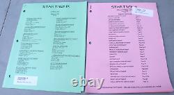 1998 Star Trek Insurrection IX Original Movie Script Memo Paperwork Greg Jein