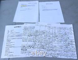1998 Star Trek Insurrection IX Original Movie Script Memo Paperwork Greg Jein