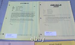 1998 Star Trek Insurrection IX Original Movie Script Memo Paperwork Greg Jein