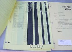 1998 Star Trek Insurrection IX Original Movie Script Memo Paperwork Greg Jein