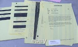 1998 Star Trek Insurrection IX Original Movie Script Memo Paperwork Greg Jein