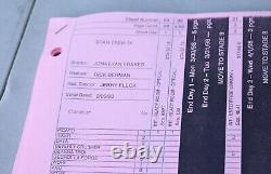 1998 Star Trek Insurrection IX Original Movie Script Memo Paperwork Greg Jein