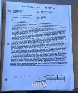 1999 Girl, Interrupted Movie Original Script 1994 1st Draft Lisa Loomer Drama