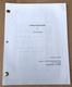 1999 Gone In 60 Seconds Scott Rosenberg Original Movie Script Bruckheimer Cage