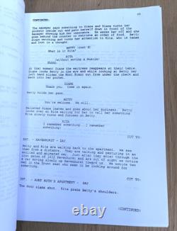 1999 Mulholland Drive David Lynch Original Movie Script TV Television Pilot