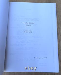 2000 Legally Blonde Movie Original Script & 1/2 Hour TV Pilot Network Paper
