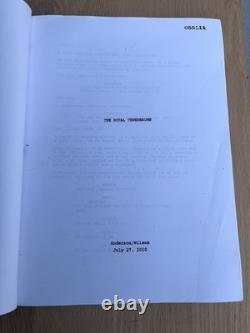 2000 The Royal Tenenbaums Original Movie Script Wes Anderson Owen Wilson