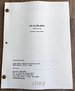 2002 Man In The Chair Michael Schroeder Script Screenplay Draft of 2007 Movie