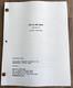 2002 Man In The Chair Michael Schroeder Script Screenplay Draft Of 2007 Movie