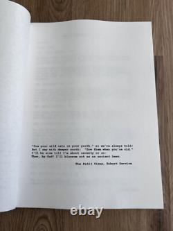 2002 Man In The Chair Michael Schroeder Script Screenplay Draft of 2007 Movie