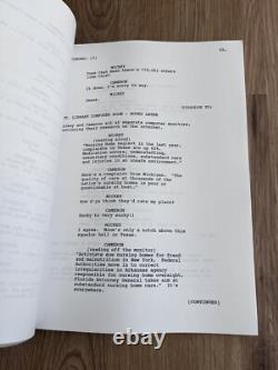 2002 Man In The Chair Michael Schroeder Script Screenplay Draft of 2007 Movie