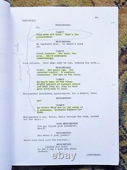 2008 ANNOTATED SCREENPLAY for FILM SOLACE with Colin Farrell, Anthony Hopkins