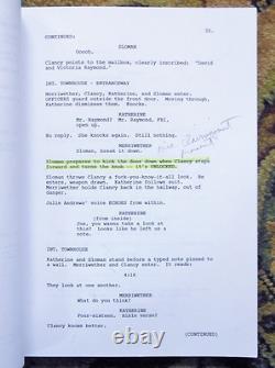2008 ANNOTATED SCREENPLAY for FILM SOLACE with Colin Farrell, Anthony Hopkins