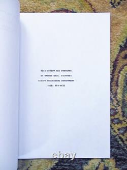 2008 ANNOTATED SCREENPLAY for FILM SOLACE with Colin Farrell, Anthony Hopkins