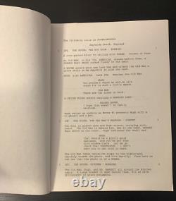 (6) Six Unproduced Original Independent Film Screenplays 70s-2000s Movie Scripts