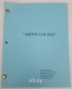 ABOVE THE RIM / Jeff Pollack 1993 Screenplay, Tupac Shakur basketball film, 2Pac