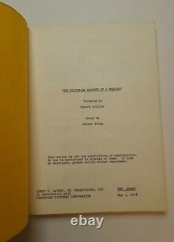 ACT OF VIOLENCE / Robert Collins 1978 TV Movie Script, beaten & robbed by a gang
