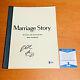 Adam Driver Signed Marriage Story Full 153 Page Movie Script With Beckett Bas Coa