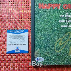 ADAM SANDLER SIGNED HAPPY GILMORE FULL PAGE MOVIE SCRIPT with BECKETT COA