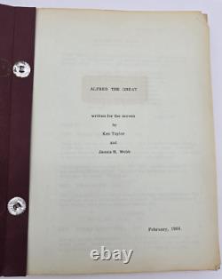 ALFRED THE GREAT / James R. Webb 1968 Screenplay, 9th century England drama film