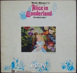 ALICE IN WONDERLAND Japanese movie Press Book R1978 WALT DISNEY VERY RARE