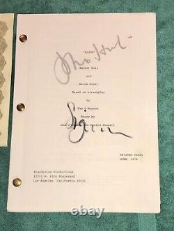 ALIEN Movie Script Signed By Sigourney Weaver & John Hurt, COA, Very Scarce