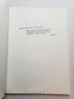 AMERICATHON / Phil Proctor 1978 Screenplay, rare ELVIS COSTELLO & MEAT LOAF film