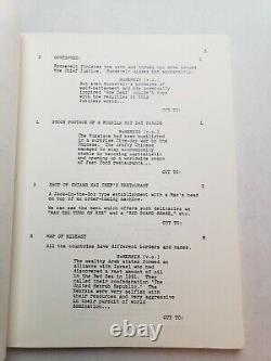AMERICATHON / Phil Proctor 1978 Screenplay, rare ELVIS COSTELLO & MEAT LOAF film