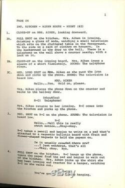 ANDY WARHOL'S BAD (1977) Original 4th draft screenplay of Warhol's final film