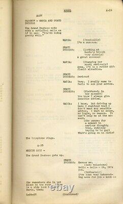 ANGEL (1937) Revised draft film script for film by Ernst Lubitsch