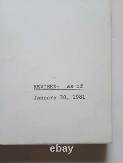 ANNIE (1981) Original Musical Movie Script by Carol Sobieski