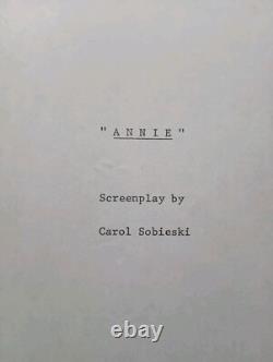ANNIE (1981) Original Musical Movie Script by Carol Sobieski